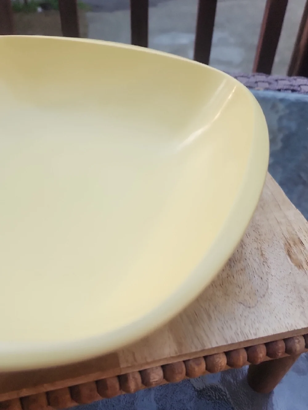 Vintage Yellow Melmac Shallow Kitchen Bowl - MCM / Grandmacore